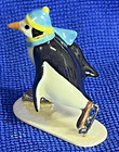 Retired Hagen Renaker Ice Skating Penguin On Base   3264