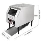 150slices h 1300w Commercial Conveyor Toaster Electric Bread Baking Machine 110v