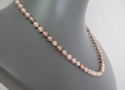 Vintage 16 Inch Hand-knotted Pearl Necklace With 14k Gold Clasp  5 5mm Pearl