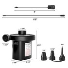 Electric Air Pump W car Charger  Inflate Deflate For Mattress Pool Float Seasons