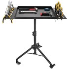 Rolling Tool Tray Cart  Mobile Work Table Tool Tray With 2 Tool Holder Metal 