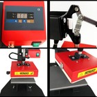 15cmx15cm Heat Press Machine Digital Sublimation Transfer T-shirt Printer 450w
