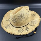 Survivor Convention 20 Autographed Shady Brady Straw Hat Jake Billingsley Owned
