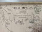 1833 Map Of New South Wales Sduk Sydney City Plan Inset Antique Engraving