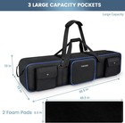 Tripod Carrying Case Bag 50 5   Resistant Light Stand Bag With 2 Removable Pa