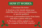      Personalized Handwritten Letter From Santa     Holiday Surprise For Kids         