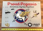Vp-11 Proud Pegasus P-3 Orion Patron Patrol Squadron Eleven Sign   Plaque 