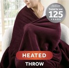 Sunbeam Electric Royal Luxe Microplush Heated Blanket 12 Heat Settings 50x60 New