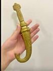 Dagger Antique Decorated Antique Brass Dagger Handle  Islamic  Eastern Handmade