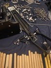 Job Lot Parts Project repair Drum Cymbal Bass Tom Mount Claw Tension Rod Sticks
