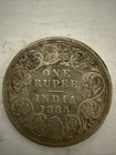 British India Victoria Silver Rupee  lot Of 8  1885 1889 1901x2  1917 1942 44-45