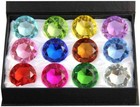 Set Of 12 Glass Diamond Paperweight 30mm Home Wedding Decoration Valentines Gift