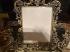 Antique Gold Plated 3 Piece Vanity Dresser Mirror Set Vintage