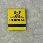 S p Oyster Co Restaurant Mo Il Ct Vintage Matchbook Full A119