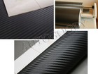12  X 60  Black Carbon Fiber Vinyl Film Wrap 3d Bubble Free Air Release 1ftx5ft