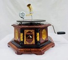 Antique Hmv Gramophone Fully Functional Working Phonograph  Win-up Record Player