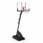 Spalding 54  Portable Basketball System  Adjustable Hoop  Backboard Angled Pole 