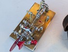 1962 Vibroplex Presentation Bug Telegraph Key Gold Base Red Paddles W  Case