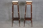 Fine Pair Of Fine French Louis Xvi Marble Top Bronze Mounted Plant Stands 1930s