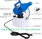  Electric Ulv Portable Fogger Sprayer 4 5l  1 2 Gallon  Spraying Distance 30ft