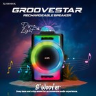 Audiobox Portable Karaoke Bluetooth Speaker With Disco Led Lights And Microphone
