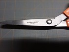 Fiskars Pinking Shears Scissors Orange Handle Zig Zag Cut Crafts Fabrics