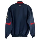 Majestic Mens Xl Atlanta Braves Mlb Authentic Therma Base Jacket Navy Red