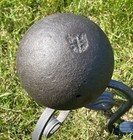 Cannon Ball Prussian    cross      d   luxury   320y Old Antique 12 1lb 5 8kg  4 60inch