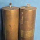 Antique Grandfather Clock Weight Pair Weights 1  1497 Gram s 2  1515 Gram s 