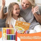 Jumbo Crayons For Toddlers  18 Colors Mess Free Unbreakable Crayon Triangle