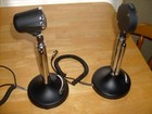 Two Astatic D104  Black Special Tup9 Microphones Both Work Great   Good Audio 