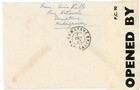 Madagascar Sc 251 single Frank -tananarive-25 1 45-wwii Censor-to Usa-backstampe
