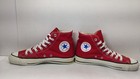 Nos Vintage 1980s Made In Usa Converse High Top   Red   Size 8 5 Men   s