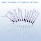 Electrode Glass Wand Violet   Orange Ray Facial Care For High Frequency Machine