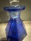 Collizione Blue Glass Decorative Bottle With Stopper