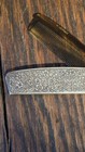 Gorham Sterling Silver Folding Comb Floral Case West Germany Tortoiseshell Style
