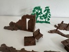 Vintage Marx Ww2 Battleground Play Set - Terrain  Fortifications  Equipment 70 s