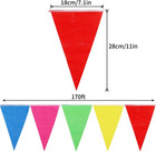 1020ft 720pcs Colorful Pennant Banner Flags Multicolor Bunting String Triangle F