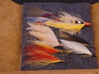 Vintage Leather Fly Fishing Wallet   Flies Streamers