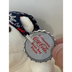 Vintage 1998 Coca-cola Polar Bear In Blue Night Cap Bean Bag Plush Style 0169