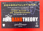 The Big Bang Theory Season 5 Casey Sander  A11 Autograph Trading Card