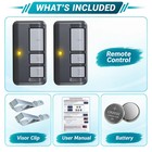 2 Garage Door Opener Remote For Liftmaster Chamberlain Craftsman 893max