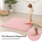 Pink Baby Play Mat Thick Soft Non-slip Newborn Play Carpet Childrens Gym Rug