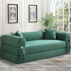 80 convertible Floor Sofa Bed Futon Boneless Couch Lounge Sofa With Pull Out Bed