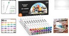 Art Markers Set With 30 Colors - Dual Tip For Illustration  Sketching   More