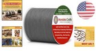 Bulk 2mm Dim Gray Waxed Cotton Cord - 109 Yards For Jewelry And Beyond