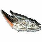 2010 2011 Prius Headlight Assembly Pair Halogen Chrome Clear Lens 8113047211