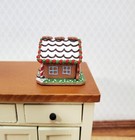 Dollhouse Christmas Gingerbread House  1 12 Scale Miniature Decoration