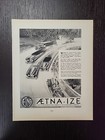 1930 Aetna Automobile  Insurance Fortune Magazine Print Advertising Art Deco