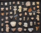Ancient Pre Columbian Clay Figure Pottery Collection